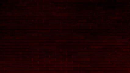 Fototapeta na wymiar The texture of the brick wall is dark red