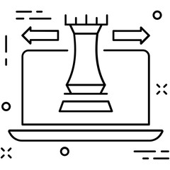 Strategy Line Vector Icon