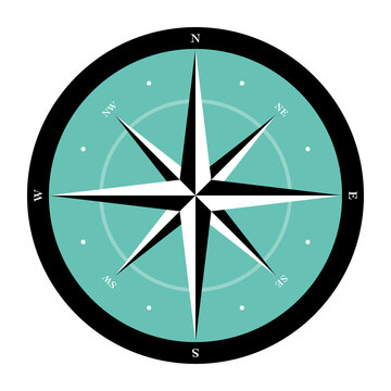 Compass Rose vector illustration.