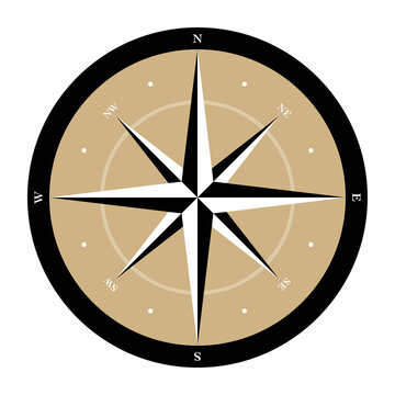 Compass Rose vector illustration.