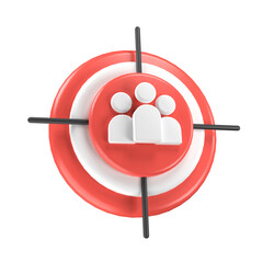 target audience strategy bullseye 3D