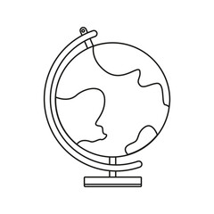 Black and white globe-01