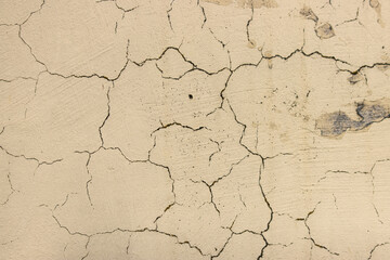 old wall with cracks as background