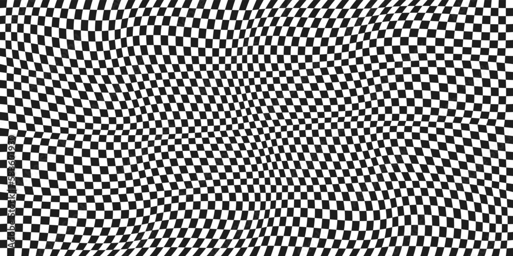 Fototapete the checkerboard pattern is seamless and twisted. can be extended indefinitely. suitable for packagi
