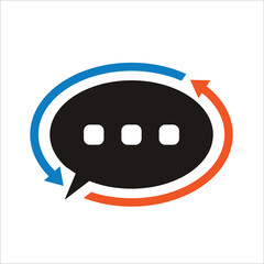 simple bubble talk icon