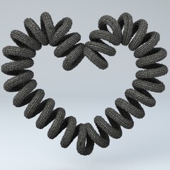Eternal Endless Love Heart Unique Spiral Jewelry Design - 533603136