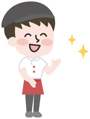  飲食店の店員さん(洋風) 