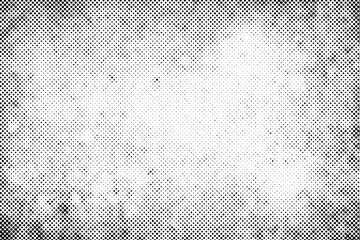 Vector abstract  grunge halftone black dost texture background.