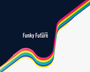 Simple abstract background design in futuristic retro style. vector design