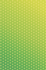 Portrait background of green Japanese traditional hemp fabric pattern