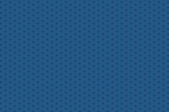Background Of Blue Oriental Traditional Hemp Fabric Pattern