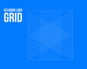 LOGO MAKER DESIGN GRID HEXAGON