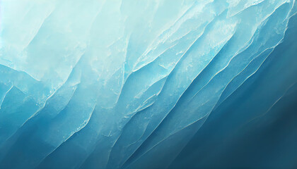 Cracked Ice. Blue Christmas textured background. Winter surface. Illustration Art