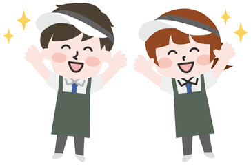 飲食店スタッフのイラスト