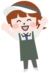 飲食店スタッフのイラスト