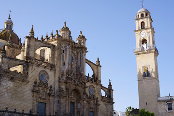Fototapeta na wymiar Détails de la cathédrale de Jerez