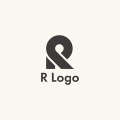 R letter logo. R logo design. letter logo