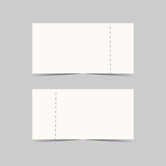ticket templates isolated