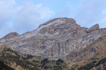 Beautiful landscape of the famous Ordesa National Park, Pyrenees, Spain.