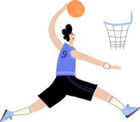 Basketball kid player