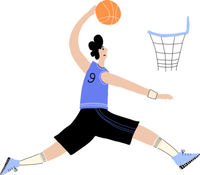 Basketball kid player