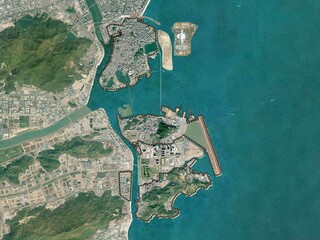 Macau, China. High-res satellite. No legend