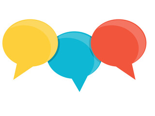 Messaging Speech bubble icon, isolated