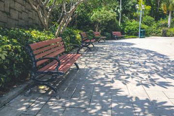 the landscape of the kowloon park, hong kong 26 Sept 2022