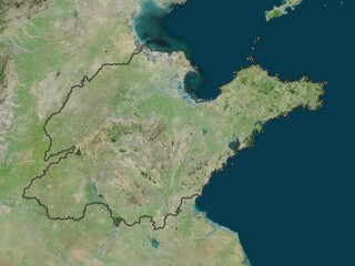 Shandong, China. High-res satellite. No legend