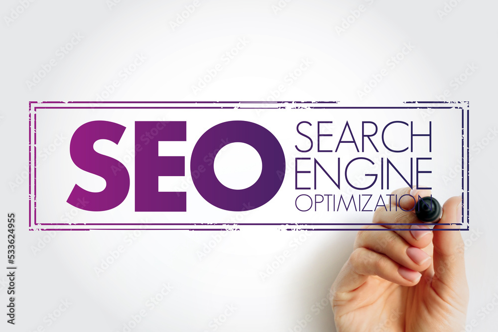 Poster seo search engine optimization - process of improving the quality and quantity of website traffic to