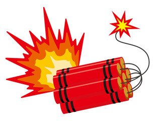 ダイナマイト　ベクターイラスト