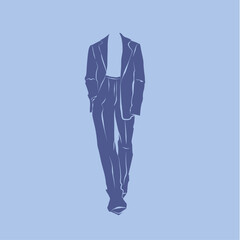 Suit costume vector image