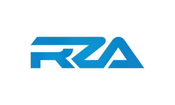 RZA monogram linked letters, creative typography logo icon