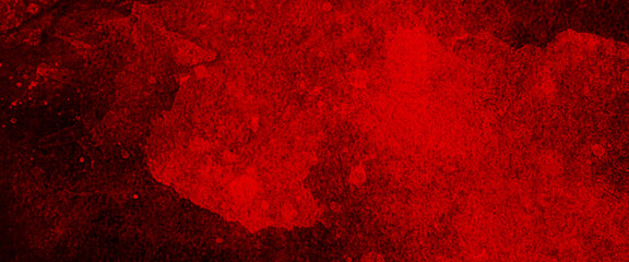 Red watercolor ombre leaks and splashes texture on red watercolor paper background, watercolor dark red black nebula universe. watercolor hand drawn illustration. red watercolor ombre leaks. 