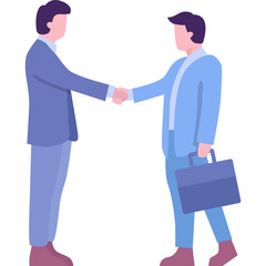 Fototapeta premium Handshake icon vector business men shaking hands