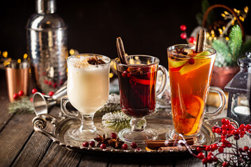 Winter alcoholic hot drinks