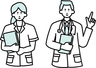 医者のイラスト素材セット