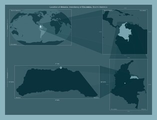 Arauca, Colombia. Described location diagram