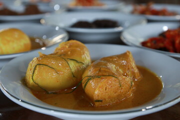 Minangkabau traditional food called tambusu