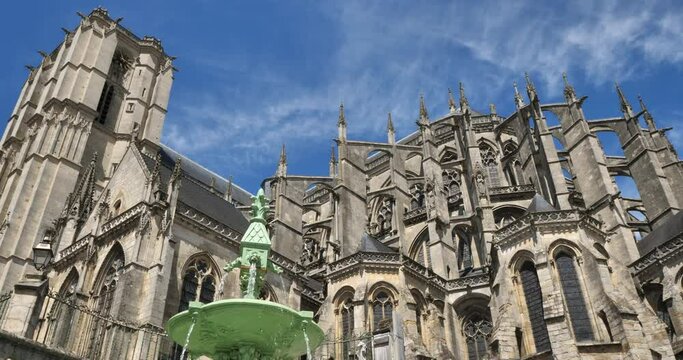 Le Mans cathedral, Sarthe department, France