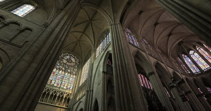 Le Mans cathedral, Sarthe department, France