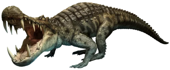 Fototapeten kaprosuchus , prehistoric crocodile 3D illustration © warpaintcobra