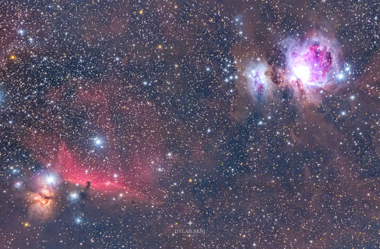 Orion And Horsehead Nebula