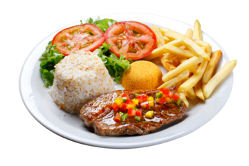 picanha potato with rice