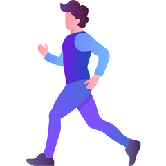 Fototapeta na wymiar Runner icon sport man exercise vector isolated