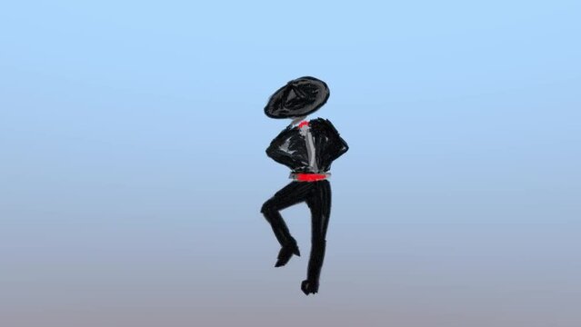 Animation Mexican Dance La Negra