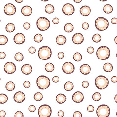 seamless pattern with donuts