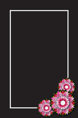 Print
simple background template with floral character