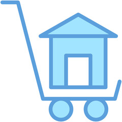 Trolley Vector Icon 