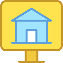 Online Property Vector Icon 